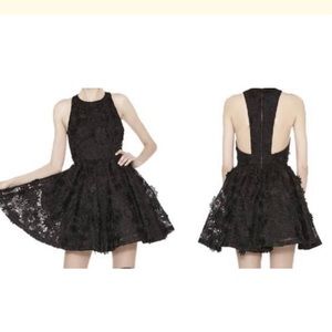 Black Floral Cocktail Dress